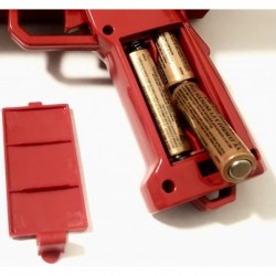 Red Money Gun Paper Playing Spray Fake Money Gun Make it Money rain Toy Gun with Pack of 100 pcs of Play Money Cash Gun for P...