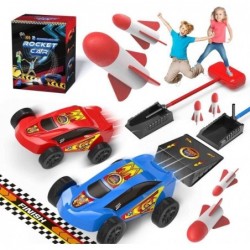 Duel Racer and Rocket 2 in 1 2 Toy Car Rocket Launcher and 2 Air Powered Car with Ramp Sticker and Finish Line.4 Air Powered ...