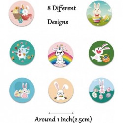 500pcs 1 Inch Easter Day Bunny Rabbit Stickers 8 Design Roll Stickers Cute Happy Easter Stickers for Kids Children Card Scrap...