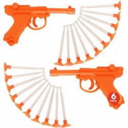 Detective Dart Gun Set of 6 Cool Dart Shooter Toys for Kids Each Set with 1 Pistol and 9 Suction Cup Darts Fun Toys for Outdo...