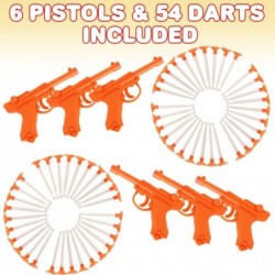 Detective Dart Gun Set of 6 Cool Dart Shooter Toys for Kids Each Set with 1 Pistol and 9 Suction Cup Darts Fun Toys for Outdo...