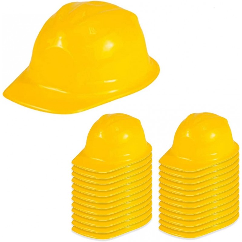 Construction Party Hats - 24 Pack - Construction Hats - Soft Plastic Hats - Construction Party Supplies $29.84 Kids' Party Hats