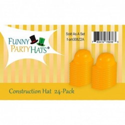 Construction Party Hats - 24 Pack - Construction Hats - Soft Plastic Hats - Construction Party Supplies $29.84 Kids' Party Hats