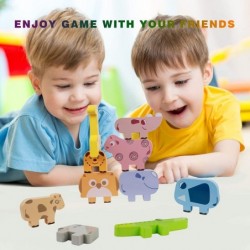 Wooden Animal Stacking Toy Toddler Montessori Balance Building Toy for 3 4 5 6 Year Old Kids Preschool Educational Motor Skil...