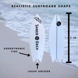 Shred Deck Finger Surfboard | Toy Finger Surf Board | Surf The Wind | Mini Surfboard for Kids Teens Adults | Surf Anywhere An...