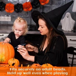 Halloween Costume Witch Hat- Black Hanging Witch Hat Decoration Witch Costume Accessories for Halloween Carnival Party $32.35...