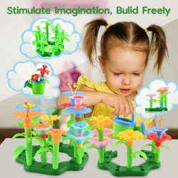 Flower Garden Building Toys for Girls Ideal Christmas & Birthday Gifts for 3 4 5 6 7 Year Old Kids Stacking Game for Toddlers...