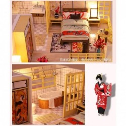 Dollhouse Miniature DIY House Kit with Japanese Style Creative Room with Furniture for Romantic Valentine's Gift (Quiet and E...