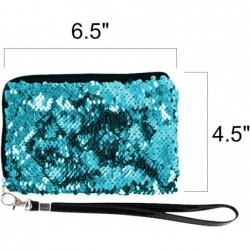 Flip Sequin Wristlets For Kids Set of 4 Cute Purses for Girls with Color Changing Sequins and Zipper Cute Mermaid Party Favor...