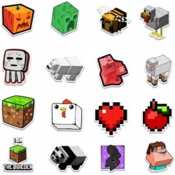 100 PCS Minecra_ft Stickers for Water Bottles Stickers for Kids Cute Stickers for Laptop Phone Stickers for Adults Vinyl Stic...