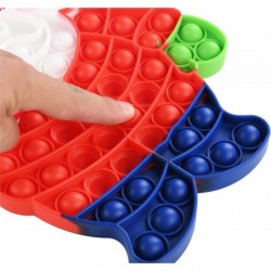 4 Pcs Push Bubble Fidget Toys Christmas Pop Fidget Toys Silicone Stress Reliever Toys Gift for Kids and Adults $17.13 Fidget ...