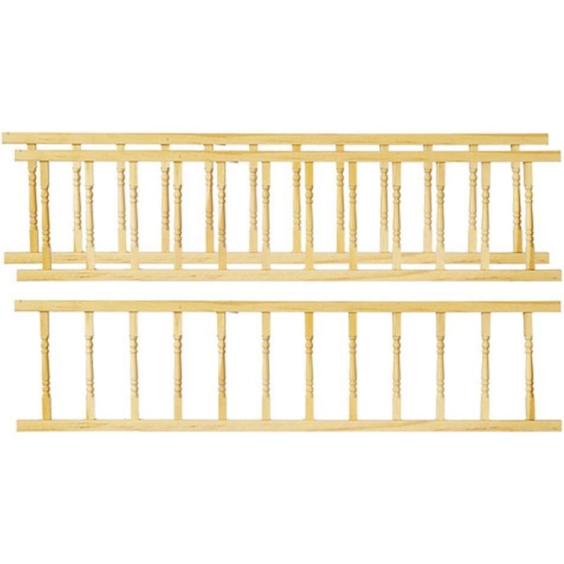 Dollhouse Miniature 3 Pc 3x12in Landing Railing Set T7033 $66.13 Dollhouse Accessories