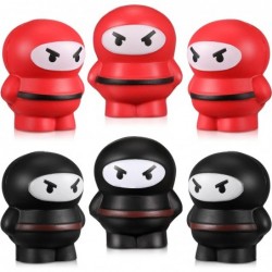 6 Pieces Mini Ninja Warriors Fighters Figures Ninja Squishy Funny Ninja Stress Relief Balls Mini Ninja Party Favors Stress To...