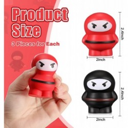 6 Pieces Mini Ninja Warriors Fighters Figures Ninja Squishy Funny Ninja Stress Relief Balls Mini Ninja Party Favors Stress To...