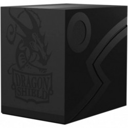 Dragon Shield Card Deck Box – Double Shell: Shadow Black/Black – Sturdy TCG OCG Card Storage – Compatible with Pokemon Yugioh...