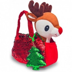 Reindeer Stuffed Animal Plush Pet Set - Includes Reindeer Stuffed Toy with Purse for Age 4 -5 - 6 - 7 yrs - Christmas Stuffed...