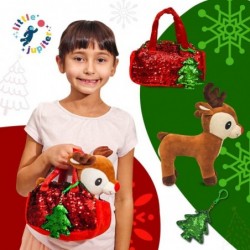 Reindeer Stuffed Animal Plush Pet Set - Includes Reindeer Stuffed Toy with Purse for Age 4 -5 - 6 - 7 yrs - Christmas Stuffed...