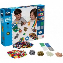 Learn to Build Super Set - Basic Mix 1 200 Pieces w/ 4 Baseplates - Construction Building Stem / Steam Toy Interlocking Mini ...