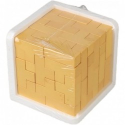 3D Wooden Brain Teaser Puzzle Cube Wooden Puzzles T-Shaped Jigsaw Logic Puzzle Game Puzzles Educational Toy for Kids and Adul...