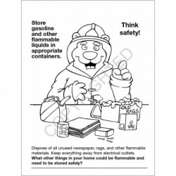 Practice Fire Safety for Kids - Be Prepared Educational Coloring Books (25 Bulk Pack Without Crayons) - Fire Prevention Emerg...