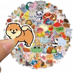 100pcs Cartoon Animals Stickers for Kids Water Bottles Cute Vinyl Decals for Laptop Scrapbook Phone Luggage Notebook Pad Bike...