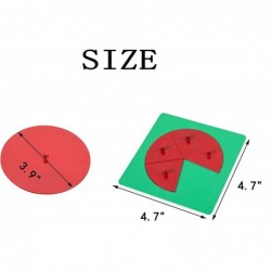 Montessori Educational Toys for Kids 5-7 Iron Fraction Circular Toddler Learning Fractions Knob Puzzle Math Games Preschool L...