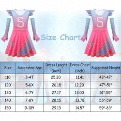 Girls Cheerleader Costume Set Movie Characters Cosplay Outfits with Pom Poms Hair Tie $27.58 Kids' Costumes