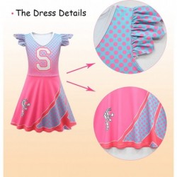 Girls Cheerleader Costume Set Movie Characters Cosplay Outfits with Pom Poms Hair Tie $27.58 Kids' Costumes