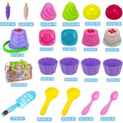 Beach Toys |Kids Play Sand Beach Bucket Pail and Spade Toys for Kids 21Pack Cake Ice Cream Sandbox Molds Set Gift for Kids To...