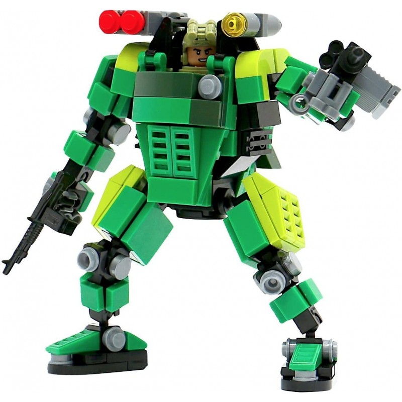 Mecha Frame 5 Mech Suit Building Sets Toy Building Block Green Trooper MF05-G01 $39.18 Toy Building Sets