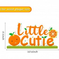 Little Cutie Letter Sign Wooden Table Centerpieces for Baby Boys Girls Summer Fruit Orange Hey Cutie Tangerine Citrus Themed ...