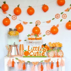 Little Cutie Letter Sign Wooden Table Centerpieces for Baby Boys Girls Summer Fruit Orange Hey Cutie Tangerine Citrus Themed ...