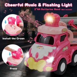 Toys for 1 2 3 Year Old Girl 7 in 1 Toddler Girl Toys with Cute Crown 1 2 3 Year Old Girl Gifts with Light & Music Car Carrie...