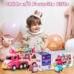 Toys for 1 2 3 Year Old Girl 7 in 1 Toddler Girl Toys with Cute Crown 1 2 3 Year Old Girl Gifts with Light & Music Car Carrie...