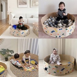 Foldable Ball Pit for Toddlers - Kids Ball Pit Portable - Foldable Game Room Sandbox Play Yard Sensory Bin Sensory Toy Plaype...