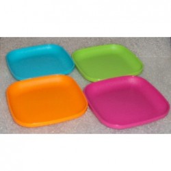 SMALL 4 Inch Square Plates Children's Toy Size Set $18.10 Toy Kitchen Products