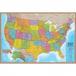 USA Map Jigsaw Puzzle 500 Piece Jigsaw Puzzle 24"x36" Blue Ocean $40.49 Jigsaw Puzzles