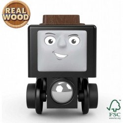 Fisher-Price Wooden Railway Troublesome Truck & Crates Push-Along Toy Train car Made from sustainably sourced Wood for Kids $...