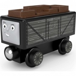 Fisher-Price Wooden Railway Troublesome Truck & Crates Push-Along Toy Train car Made from sustainably sourced Wood for Kids $...