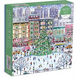 Michael Storrings Chirstmas in The City Puzzle 1000 Pieces 27” x 20” – Difficult Jigsaw Puzzle with Stunning Holiday Artwork ...