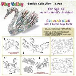 3D Coloring Puzzle Set: Best Garden Animal Kit for Adult Art Coloring Painting 3D Puzzle for Kids 5+. Fun Creative DIY Toys f...