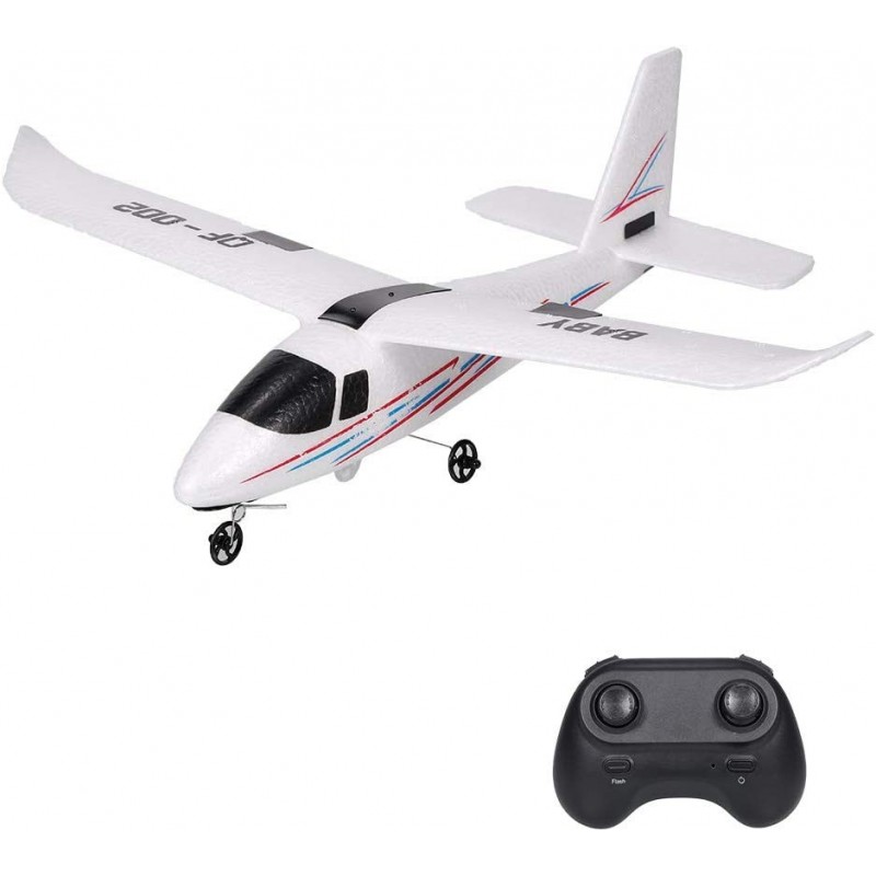 QF002 RC Airplane 2.4Ghz 2 Channel RC Plane Ready to Fly Durable EPP Foam DIY Remote Control Airplane Toy Built-in Gyro Easy ...