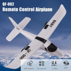 QF002 RC Airplane 2.4Ghz 2 Channel RC Plane Ready to Fly Durable EPP Foam DIY Remote Control Airplane Toy Built-in Gyro Easy ...