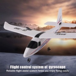 QF002 RC Airplane 2.4Ghz 2 Channel RC Plane Ready to Fly Durable EPP Foam DIY Remote Control Airplane Toy Built-in Gyro Easy ...