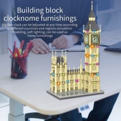 Big Ben Building Set Model Kit with Lighting and Real Clocks Architecture London World Famous Architectural Model Toys Gift f...