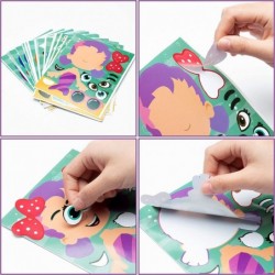 45 Sheets Guppies Fish Theme Make a Face Stickers for Kids Make Your Own Stickers Cute Guppies Fish Party Supplies Favors Fun...