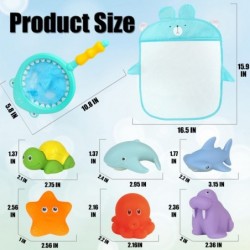 8PCS Bath Toy Floating Squirt Animal with Fishing net Storage Bag in Bathtub for Child Change with Temperature $29.28 Bathtub...