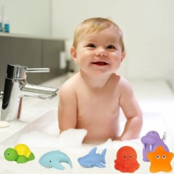 8PCS Bath Toy Floating Squirt Animal with Fishing net Storage Bag in Bathtub for Child Change with Temperature $29.28 Bathtub...