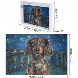 Dachshunds Dog Jigsaw Puzzles 1000 Pieces for Adults - Wooden Picture Puzzle - Puzzles for Youth Children Home Decor Funny Ga...