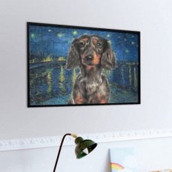 Dachshunds Dog Jigsaw Puzzles 1000 Pieces for Adults - Wooden Picture Puzzle - Puzzles for Youth Children Home Decor Funny Ga...